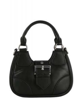 Cute Half Moon Hand Fashion Shoulder Bag JY-0474 BLACK